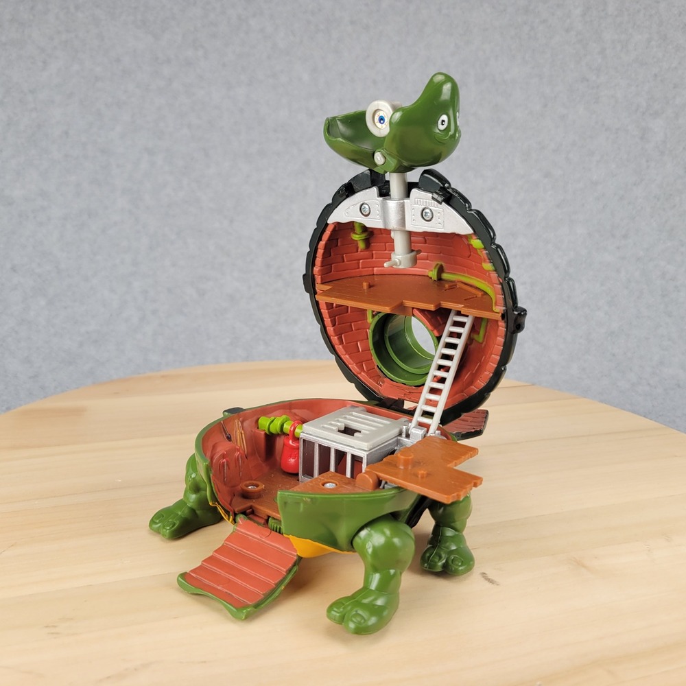 Playmates TMNT Leonardo Mini-Mutant Playset Kids Green 1994 Vintage Micro Lair